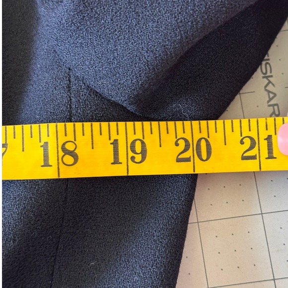 JONES NEW YORK VTGE Navy Velvet Collar Double Breasted Blazer SZ 8 Gold Buttons - Picture 12 of 15